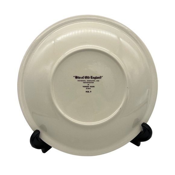 Vernon Kilns Bits of Old England Collectible Plate No. 7 Man on Horseback 8.25" - Picture 2 of 6